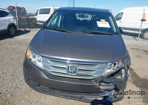 2012 Honda Odyssey Ex-L z USA, uszkodzony, nr VIN 5FNRL5H6XCB012392